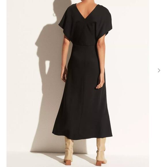 Vince V-Neck Flutter Sleeve Dress Size 0 NWT - Picture 5 of 5